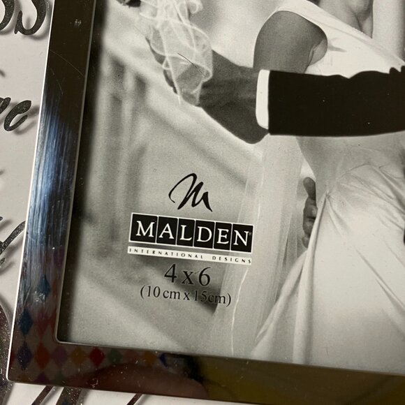 Silver & Glass Wedding Frame - Picture 2 of 2